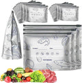 Reusable Foil Zip-Lock Food Storage Bags – Pack of 10