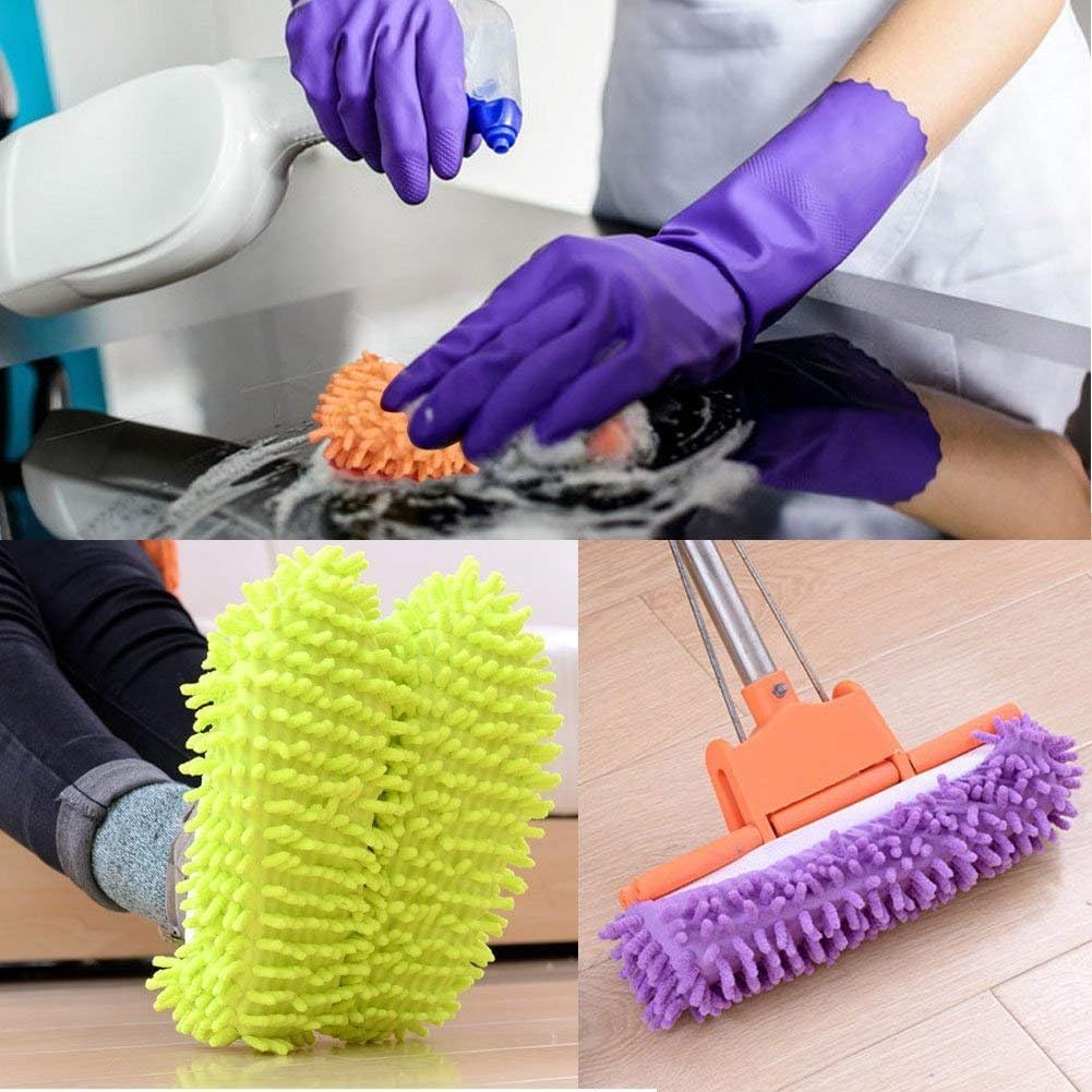 Reusable Mop Slippers for Floor Cleaning – Washable Shoe Covers (1 Pair)