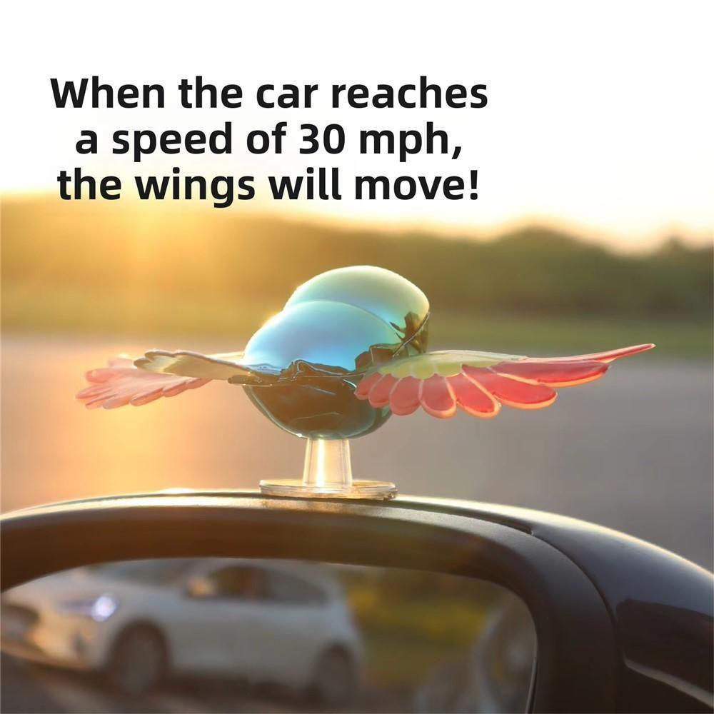 Moving Bird Wings Car Dashboard Ornament – Swinging Bird Decor