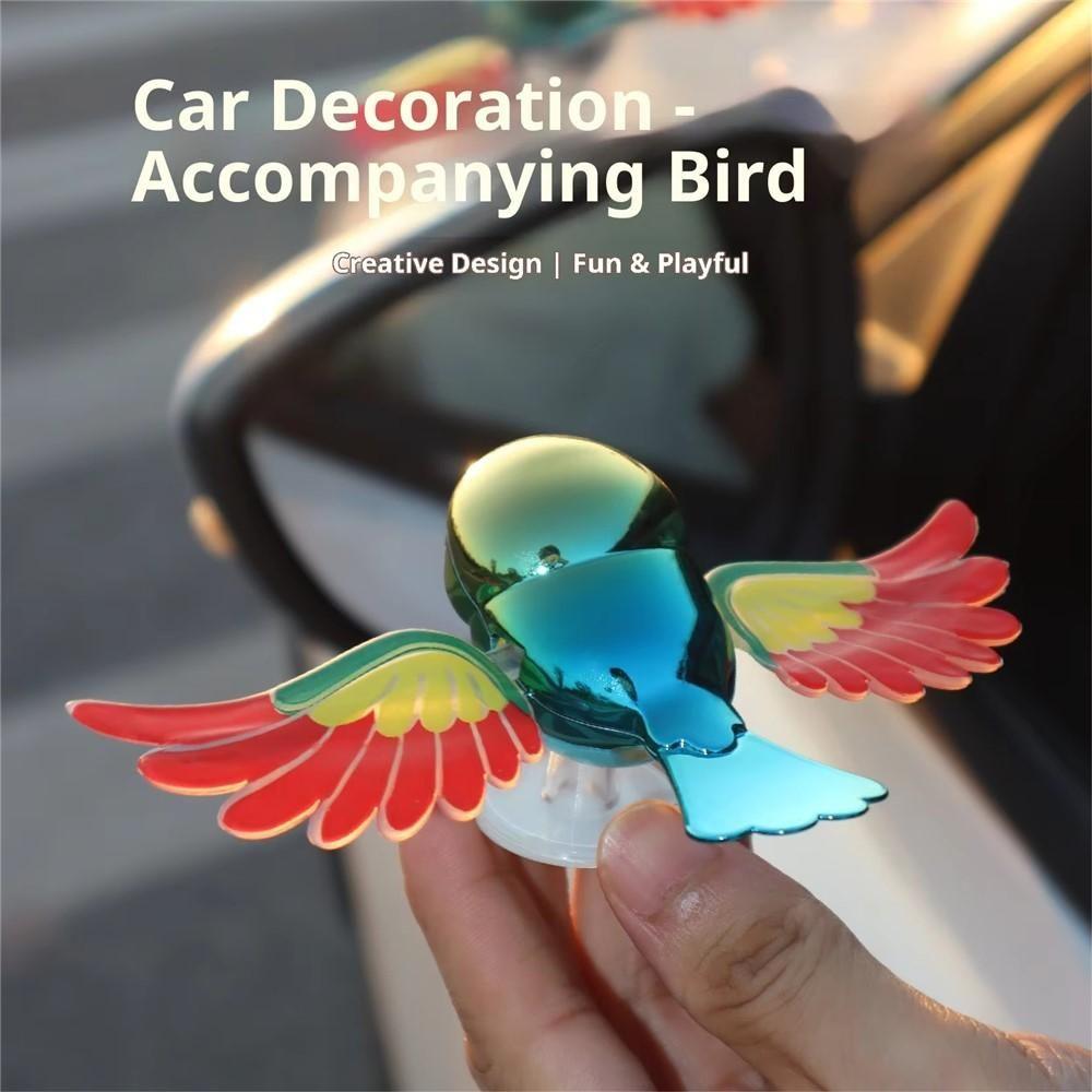 Moving Bird Wings Car Dashboard Ornament – Swinging Bird Decor