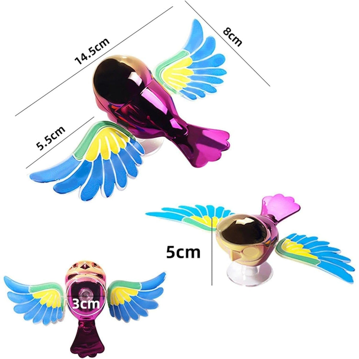 Moving Bird Wings Car Dashboard Ornament – Swinging Bird Decor