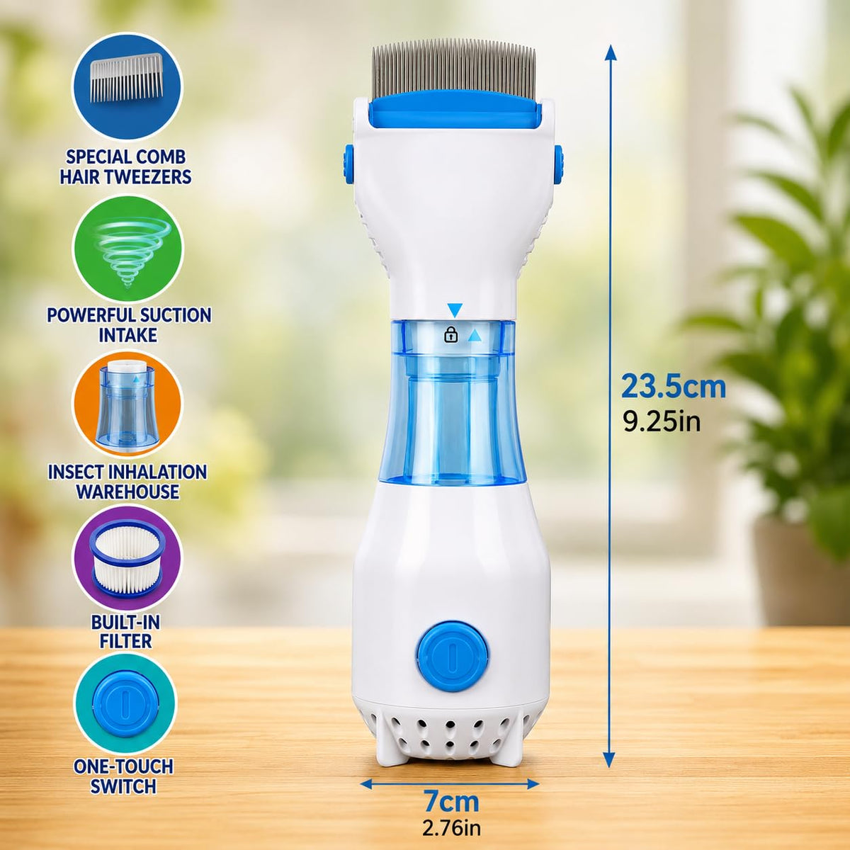 Electric Head Lice Comb – Chemical-Free Combing Tool