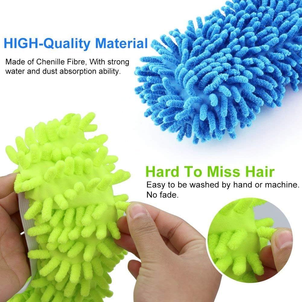 Reusable Mop Slippers for Floor Cleaning – Washable Shoe Covers (1 Pair)