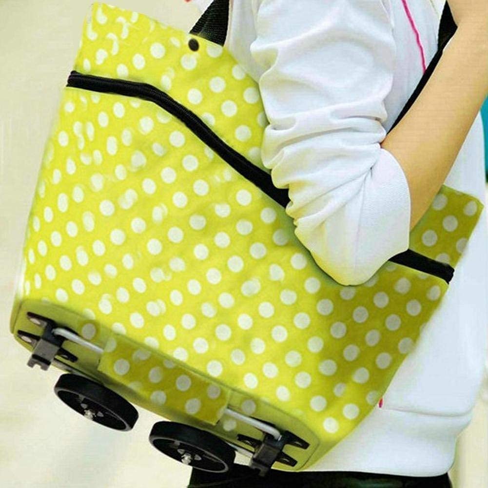 Foldable Shopping Trolley Bag with Wheels – 2-in-1 Tote