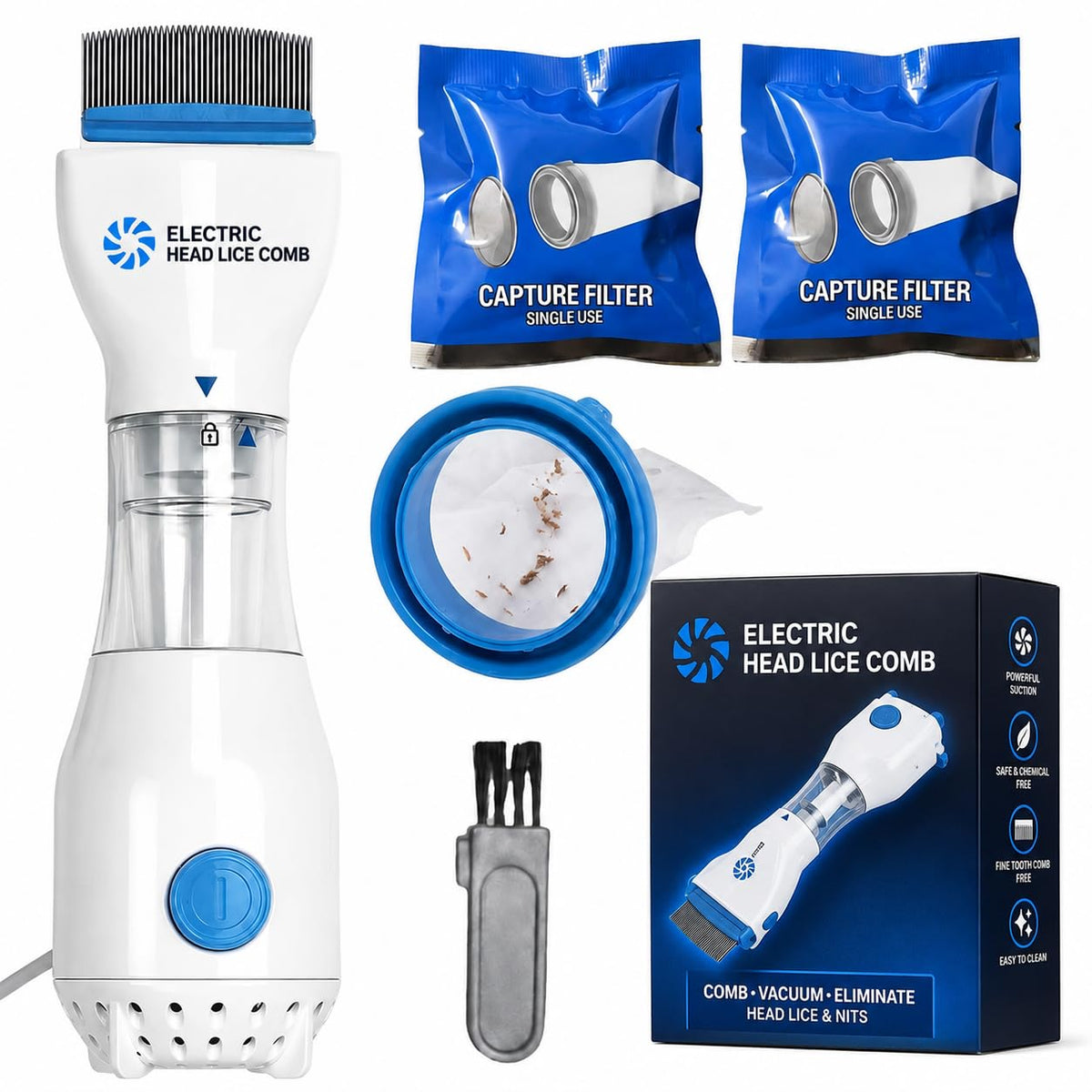 Electric Head Lice Comb – Chemical-Free Combing Tool