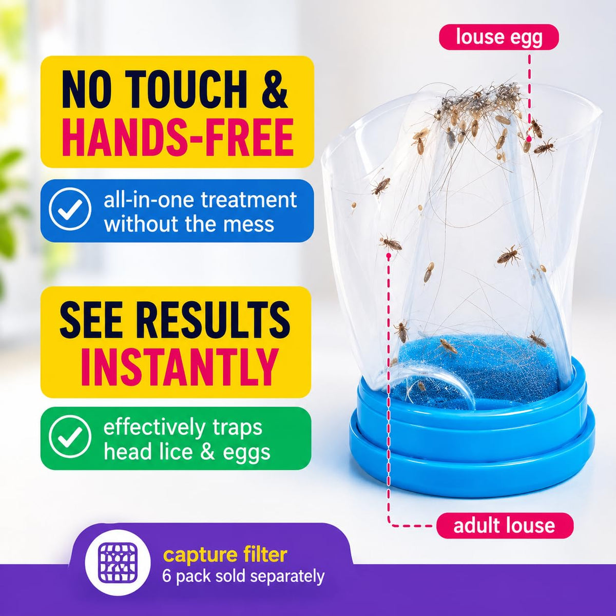 Electric Head Lice Comb – Chemical-Free Combing Tool