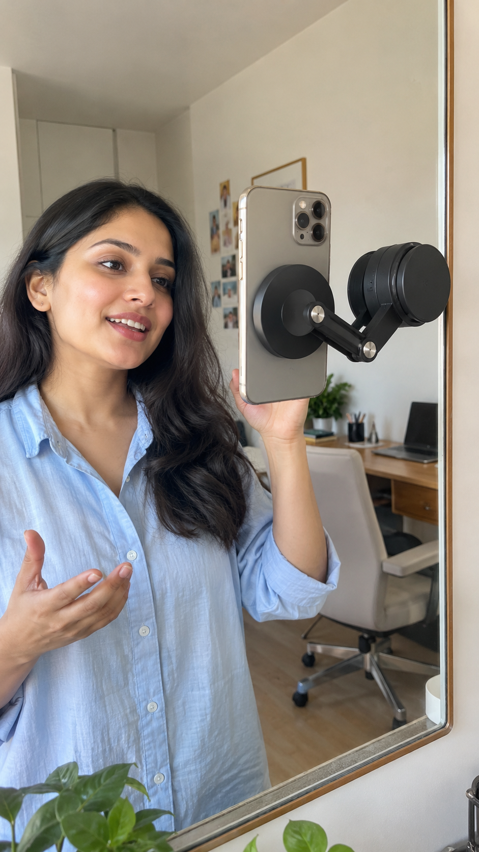Vacuum Magnetic Car Phone Holder – Suction Mount