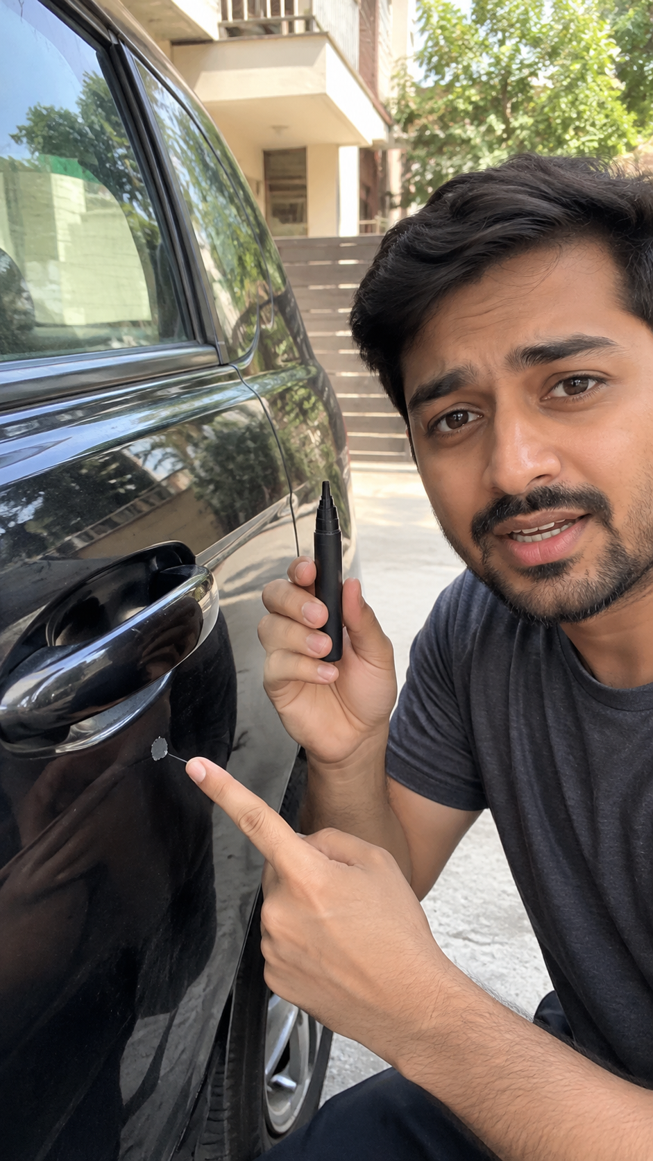 Black Car Touch-Up Paint Pen for Minor Scratches and Chips