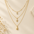 Layered Gold Necklace Set