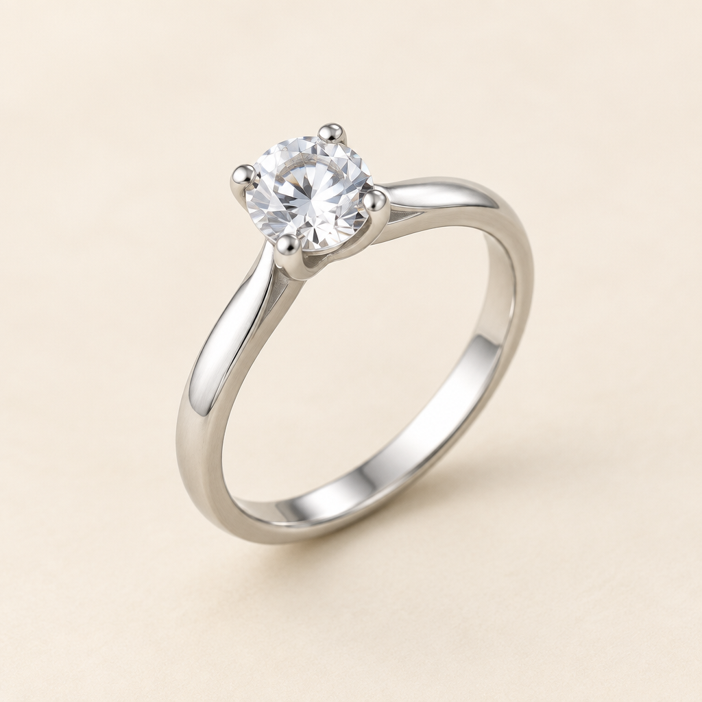 Silver gemstone ring concept